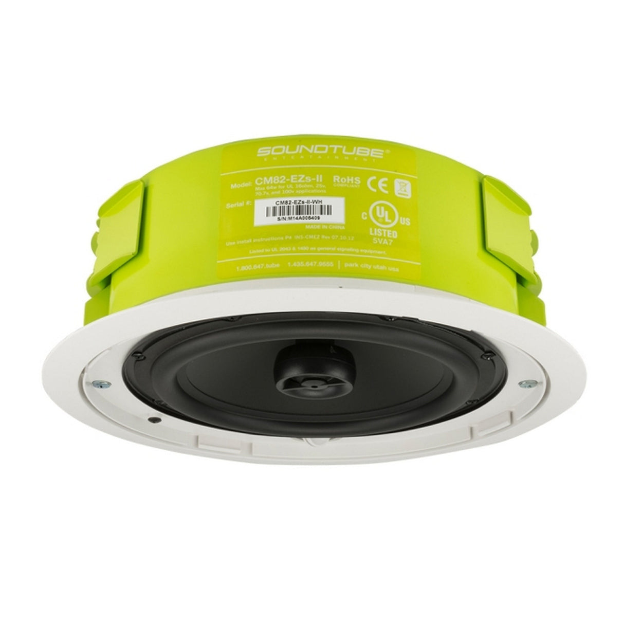 SoundTube CM82‑EZS‑II 8-Inch Shallow In‑Ceiling Coaxial Speaker with Short Can