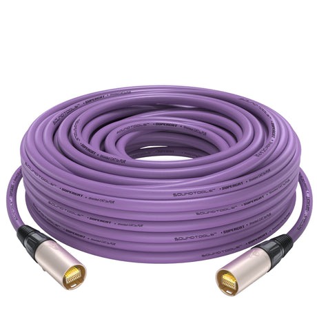 SoundTools SuperCAT etherCON to etherCON CAT5e Cable - Purple / 1m