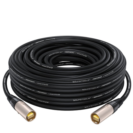 SoundTools SuperCAT etherCON to etherCON CAT5e Cable - Black / 1m