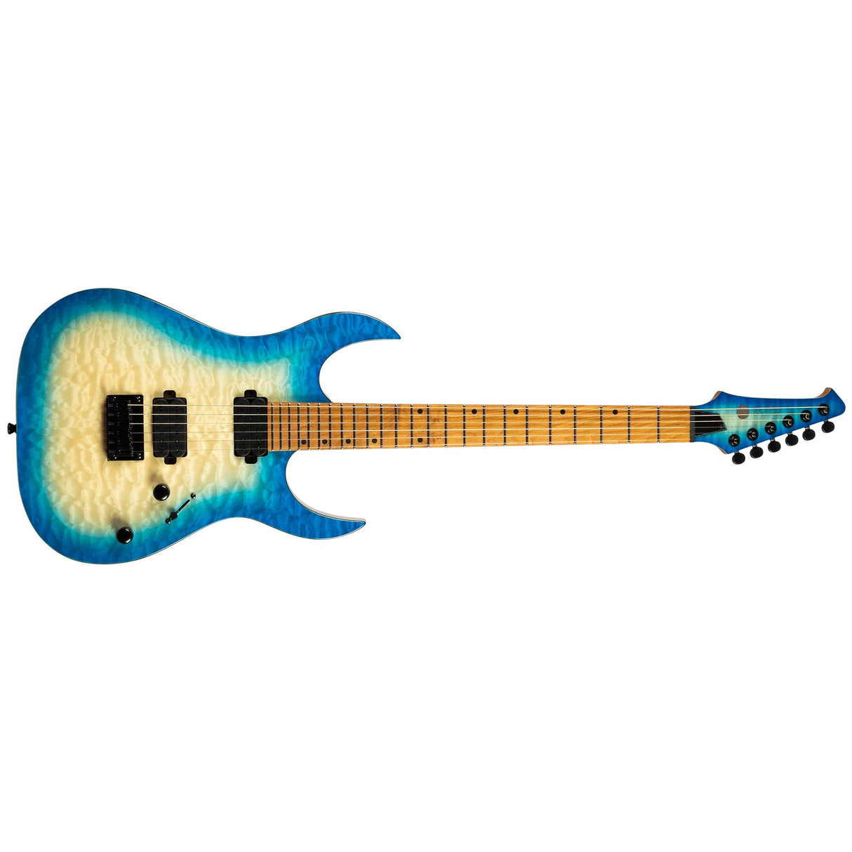 Spira Guitars S 500 Series Electric Guitar - Trans Aqua Blue Goss