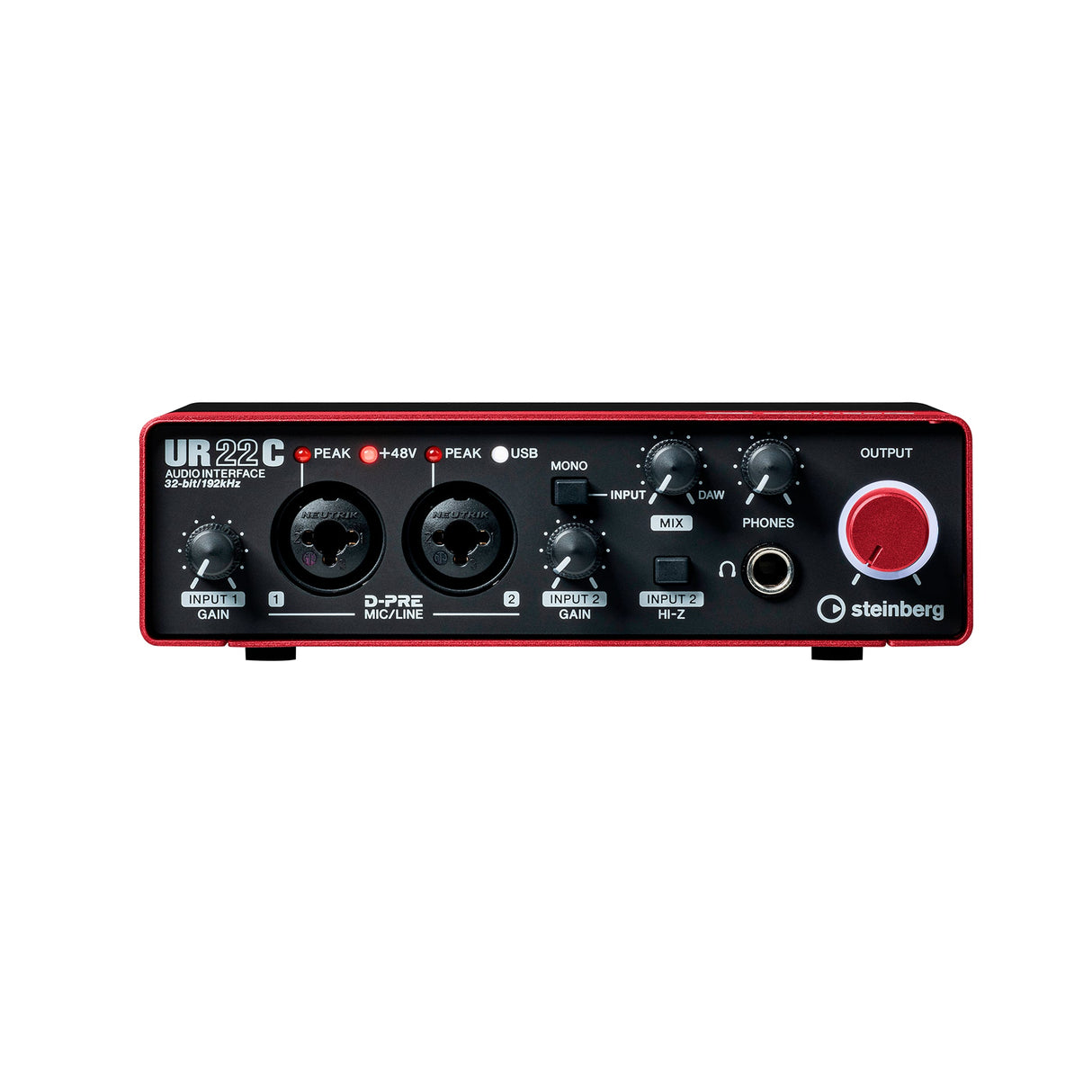 Steinberg UR22C 2 x 2 USB 3.0 Type C Audio Interface Red