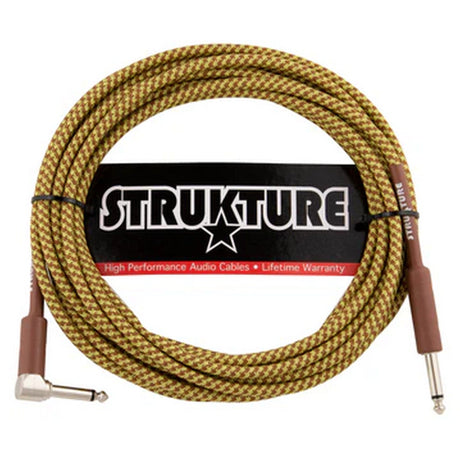 Strukture Vintage Instrument Cable - Tweed / 18.6-feet / Right Angle