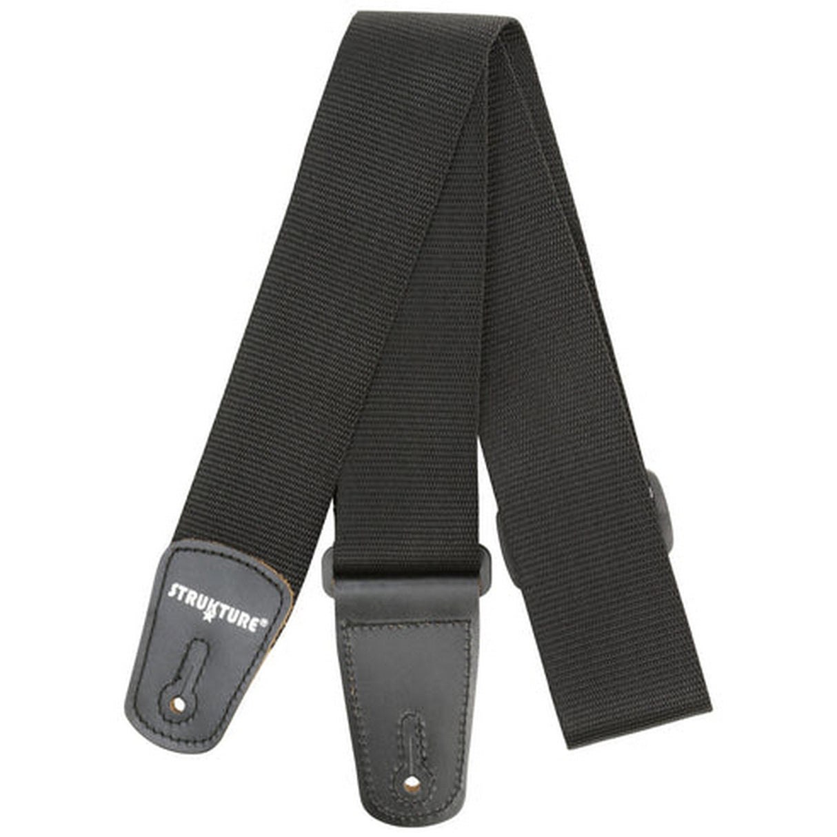Strukture 2-Inch Poly Guitar Strap with Tab - Leather - accessories
