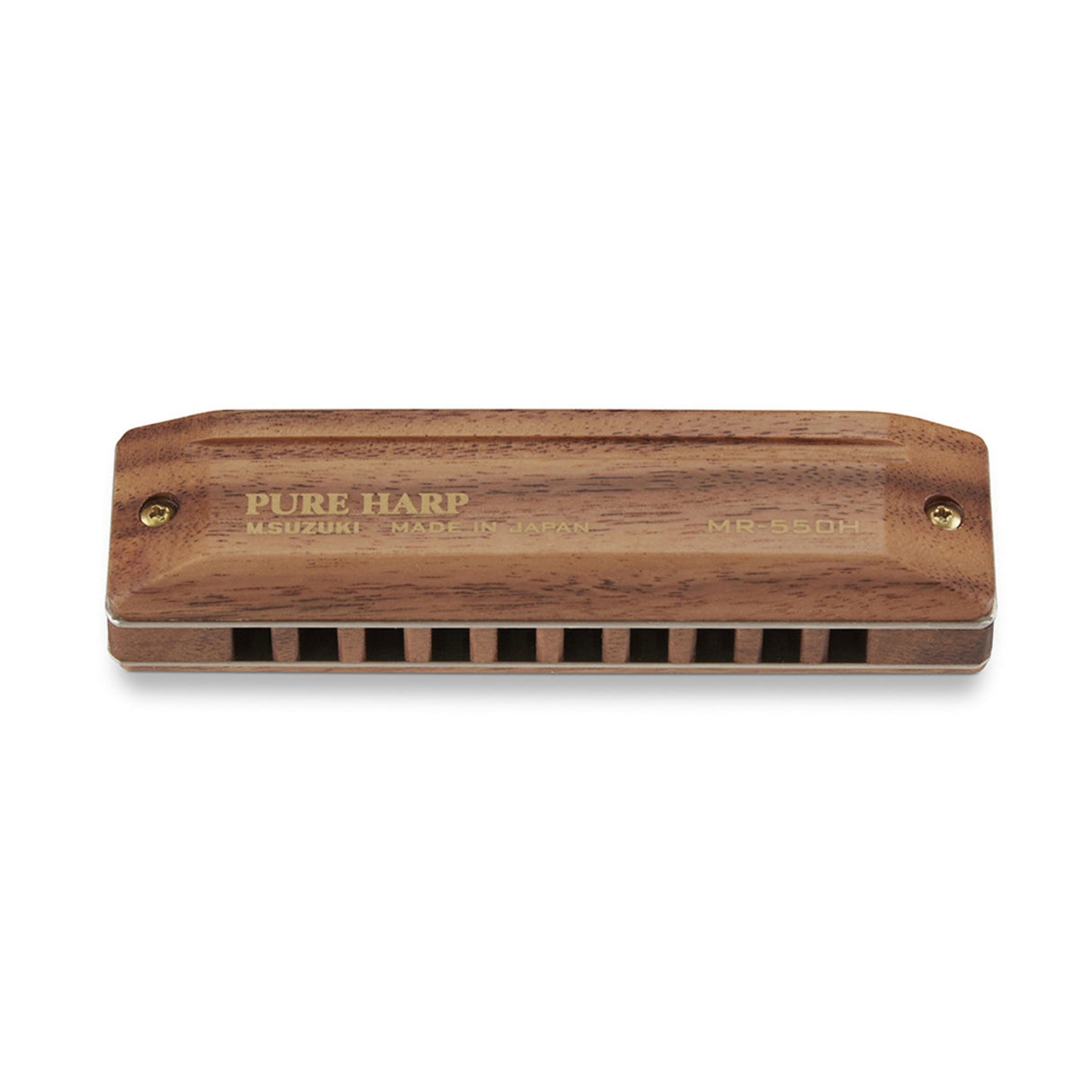 Suzuki MR-550H Pure Harp Hawaiian Koa Wood Harmonica - Ab