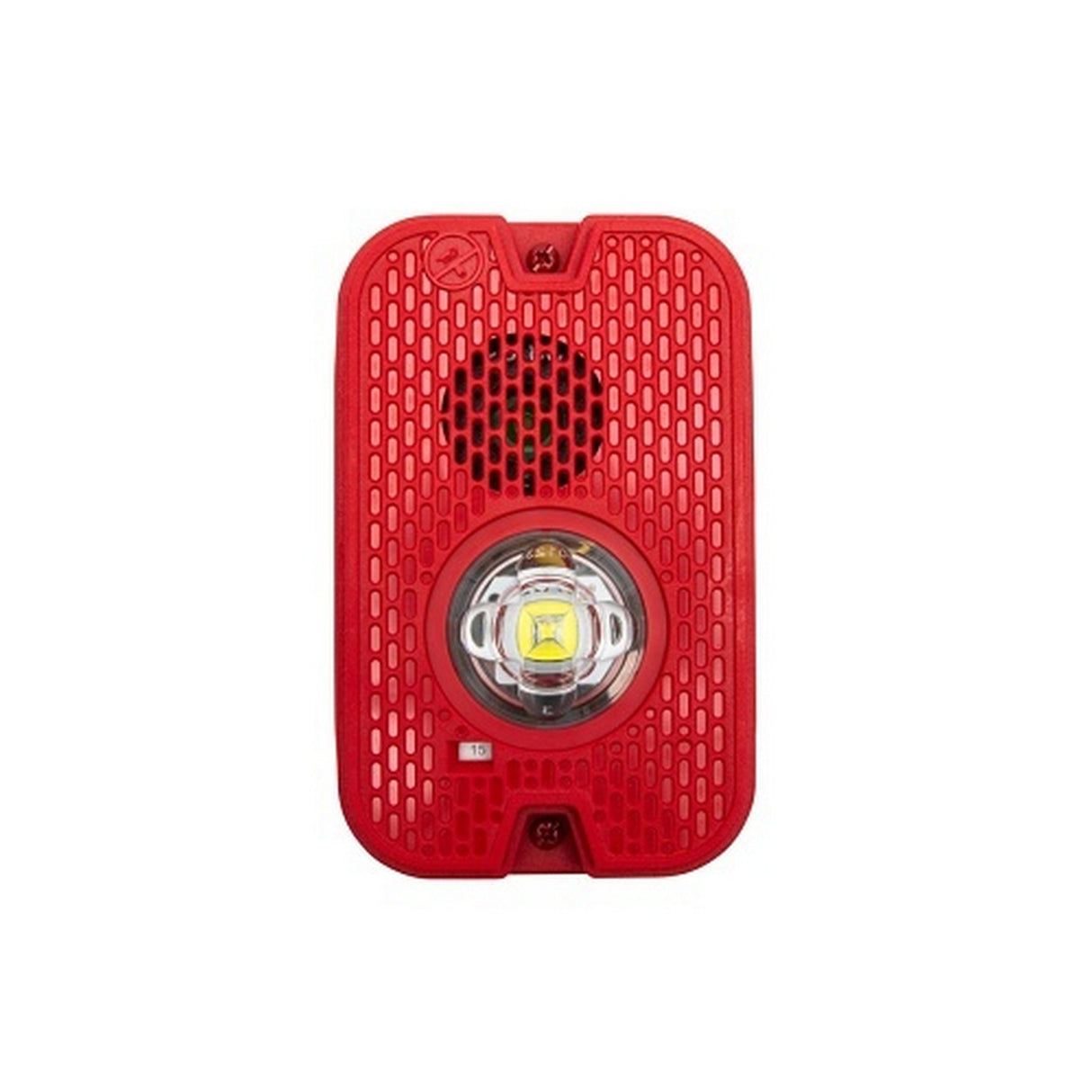 System Sensor P2GRKLED L-Series Outdoor Compact Wall-Mounted Horn Strobe, Red