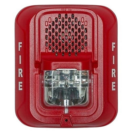 System Sensor L-Series Indoor Selectable Output Low Frequency Sounder Strobe - Red