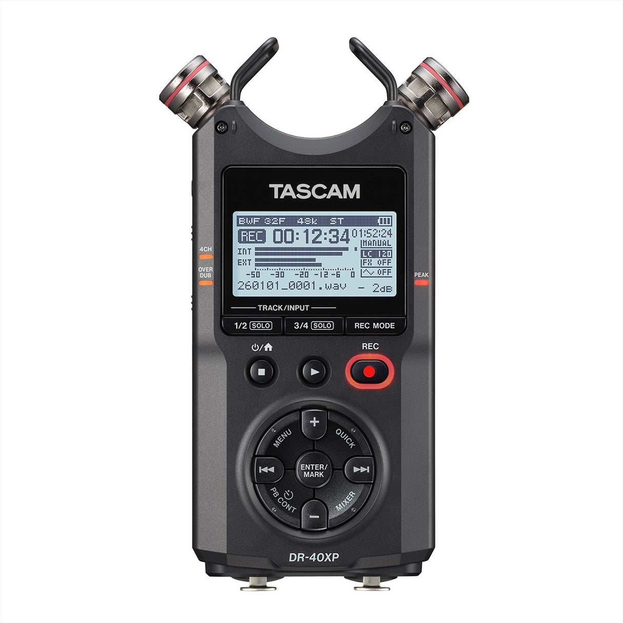 TASCAM DR-40XP 4-Channel 32-Bit USB-C Float Portable Field Recorder
