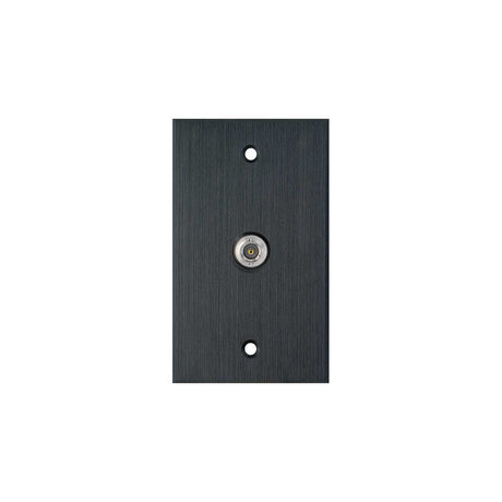TecNec WPBA-1101 Single BNCF Barrel 1 Gang Wall Plate Black Anodized