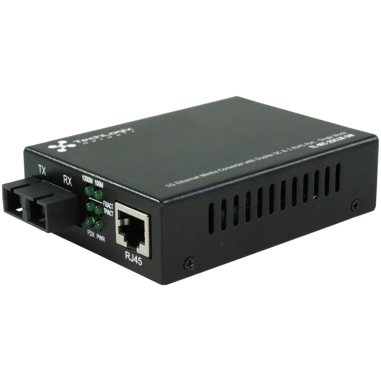 TechLogix Networx TL-MC-2SC1R-SM 1G Ethernet Media Converter with Duplex SC and 1 RJ45 Port, Single Mode