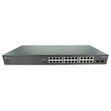 TechLogix Networx TL-NS24R2S-POE 1G Network Switch with 24 RJ45 and 2 SFP, 30W PoE+