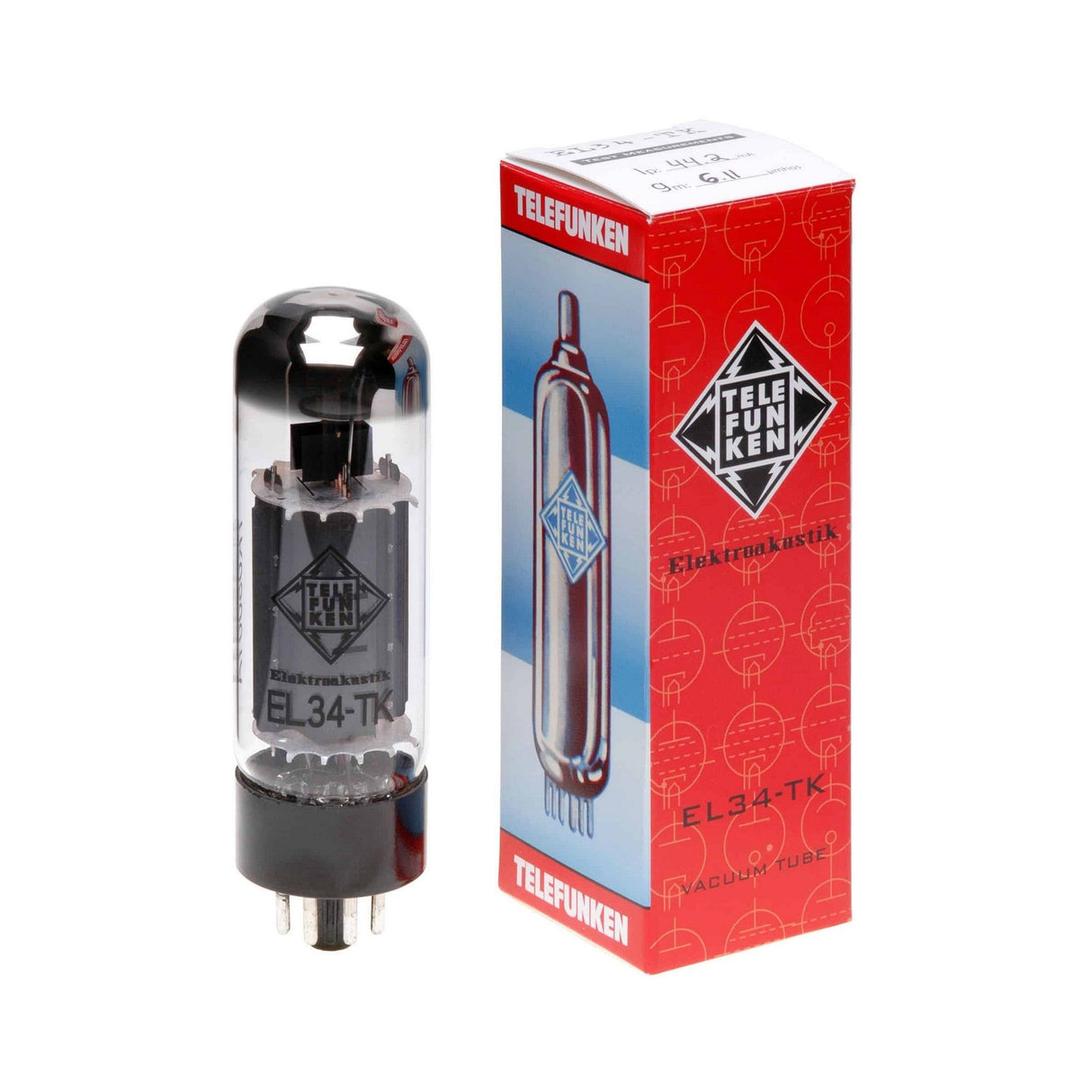 Telefunken EL34-TK Power Amp Tubes Guitar Tight Low End Smooth Mids