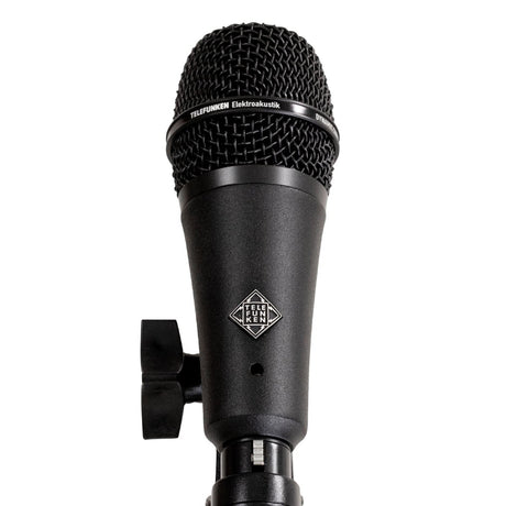 Telefunken M80-SHB Black Low Profile Dynamic Series Cardioid Mic for Snare Drum & Vocals