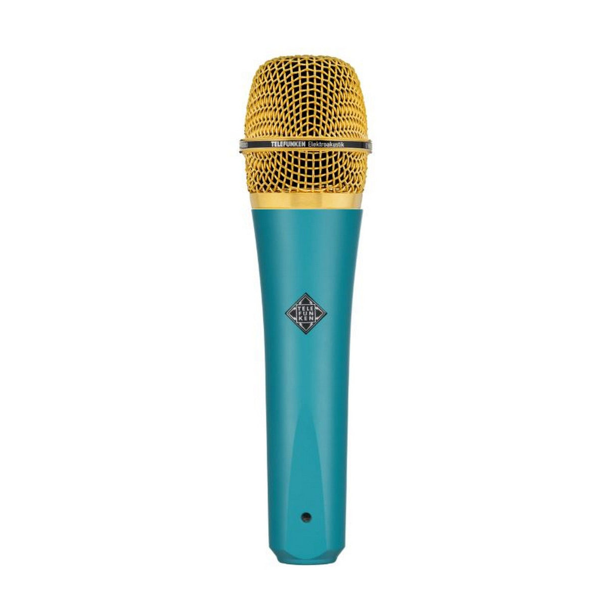 Telefunken M80 Supercardioid Dynamic Handheld Vocal Microphone, Turquiose with Satin Gold
