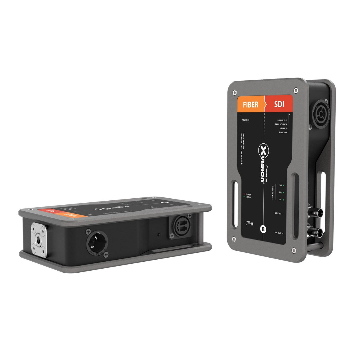 Theatrixx Fiber to 3G-SDI Converter with Embedded Audio Optical SDI on ST OpticalCON DUO or OpticalCON QUAD - ST