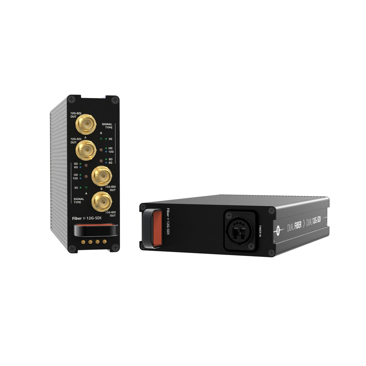 Theatrixx Reversible Module Dual Channel Fiber to 12G-SDI Single-Mode or Multimode OpticalCON Duo or Optical QUAD
