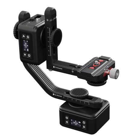 Trexo Pan/Tilt V2 Motorized Camera Pan Module and Turntable - 2x Modules, L-Brackets, and 1x Turntable