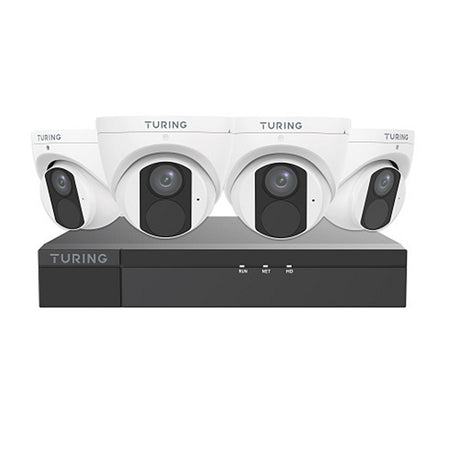 Turing Video TLK4T441 Lite IP Kit 4MP Cameras 4-Channel NVR