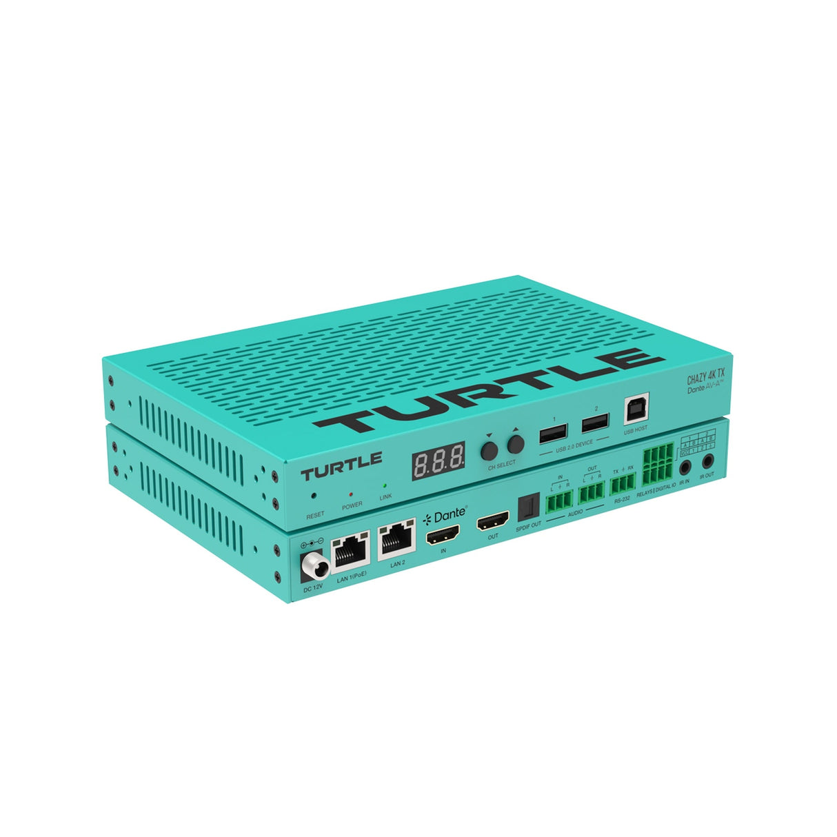 Turtle AV Chazy 4K TX Dante AV-A HDMI Encoder