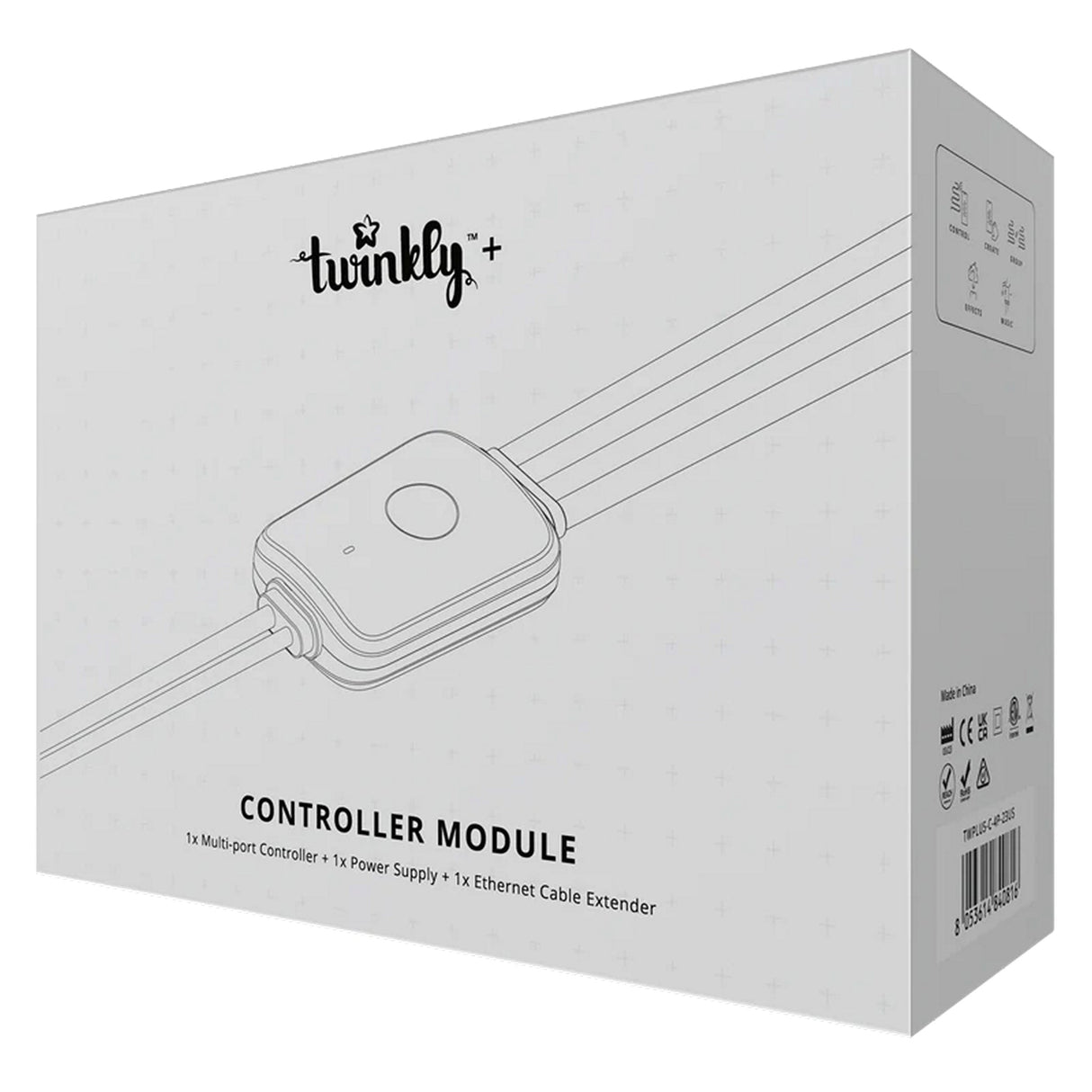 Twinkly TWPLUS-C-4P-24US Pro Plus 4-Port PLC/SPI Controller, IP65
