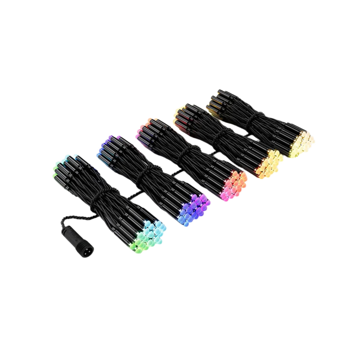 Twinkly Pro Plus Curtains RGBW Decoration Lighting Wire 40-Inch Wide 6.5-Feet Tall 250-Lights - Black