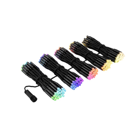 Twinkly Pro Plus Curtains RGBW Decoration Lighting Wire 40-Inch Wide 6.5-Feet Tall 250-Lights - Black
