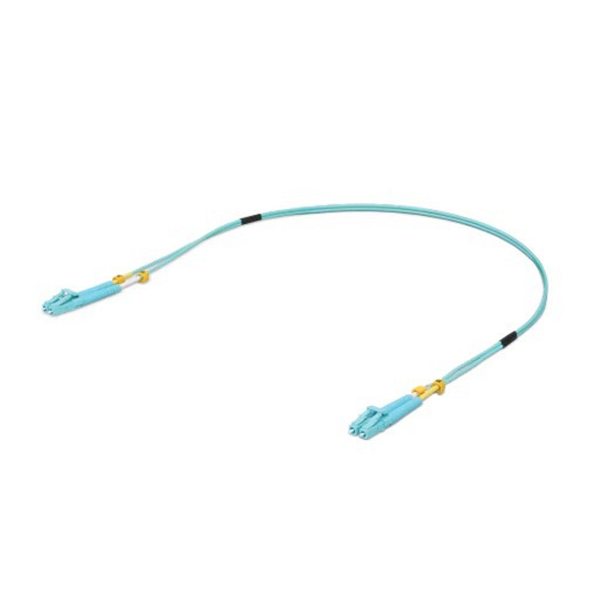 Ubiquiti 10 Gbps OM3 Duplex LC Cable Aqua for Networking -.5M