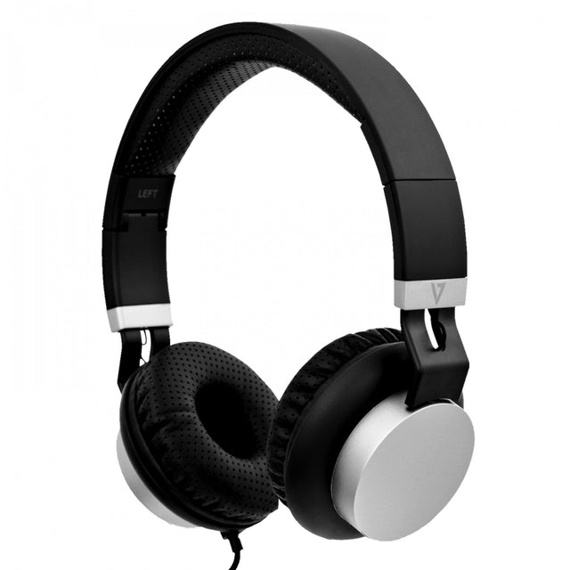 V7 HA601 Premium 3.5mm On-Ear Stereo Headphones with Microphone