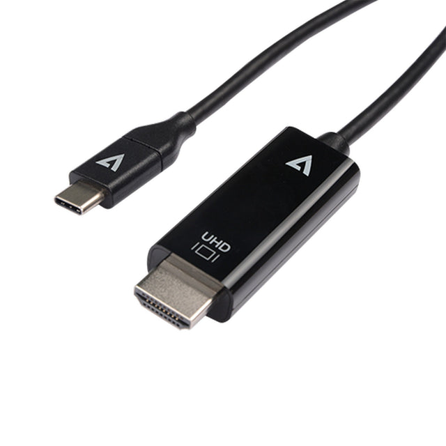 V7 V7UCHDMI-1M USB-C Male to HDMI 2.0 Male 21.6 Gbps 4K UHD Cable 3.3-Foot
