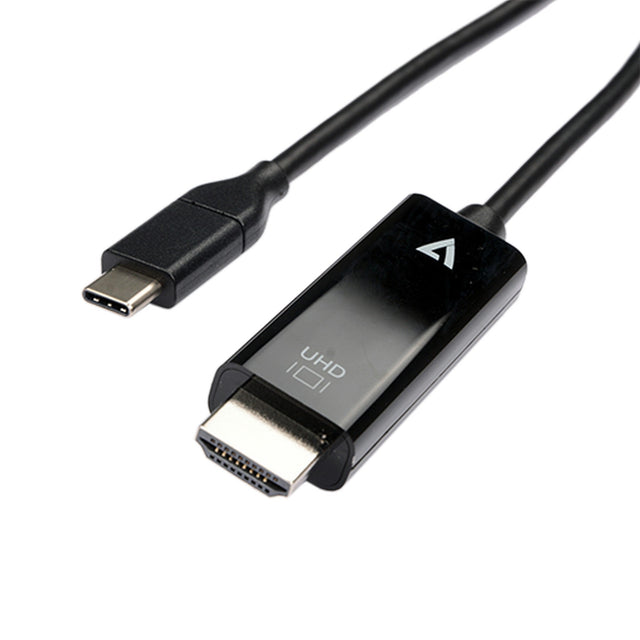 V7 V7UCHDMI-2M USB-C Male to HDMI 2.0 Male 21.6 Gbps 4K UHD Cable 6.6-Foot
