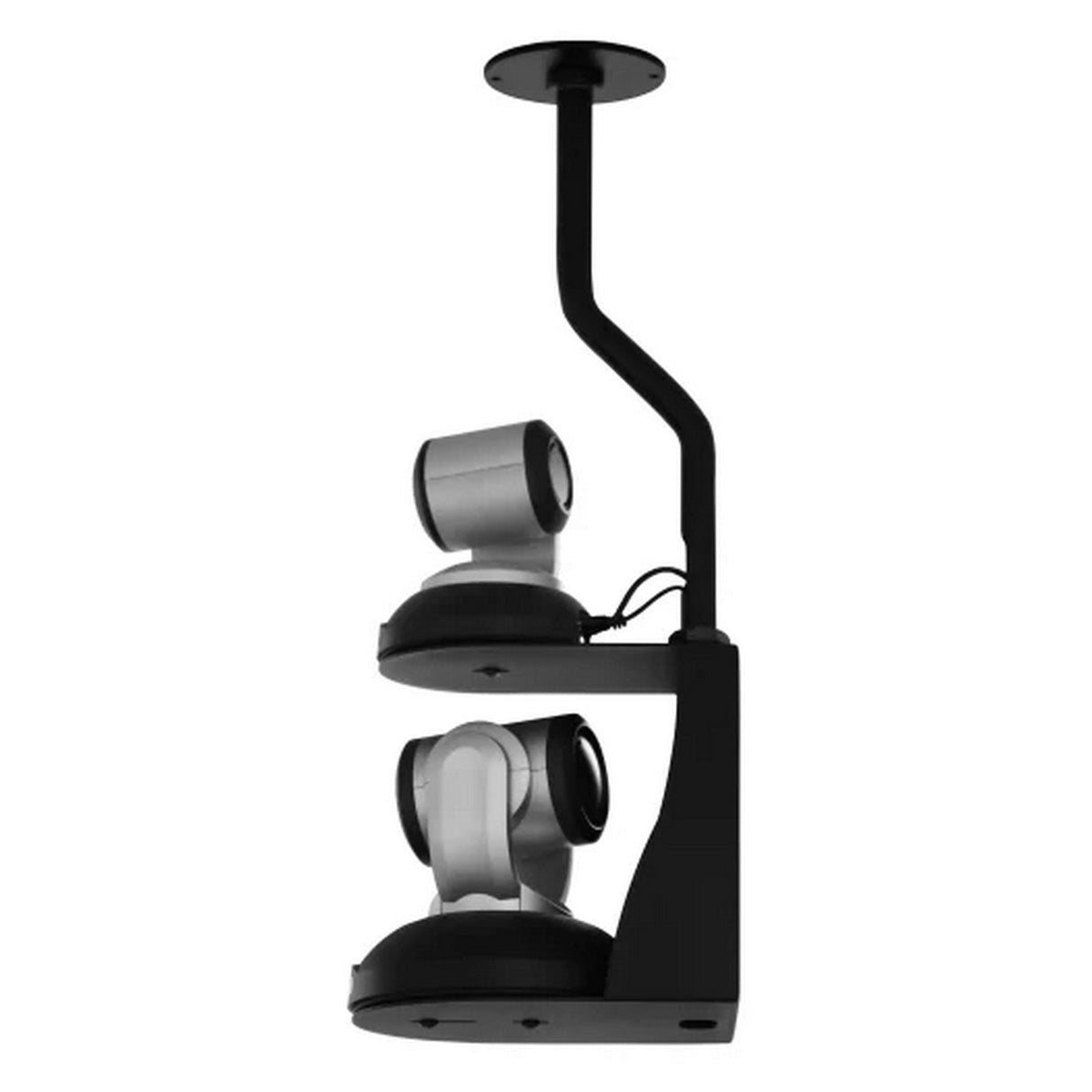 Vaddio 535-2000-045 Offset Drop-Down Pole for RoboTRAK Mount, Black