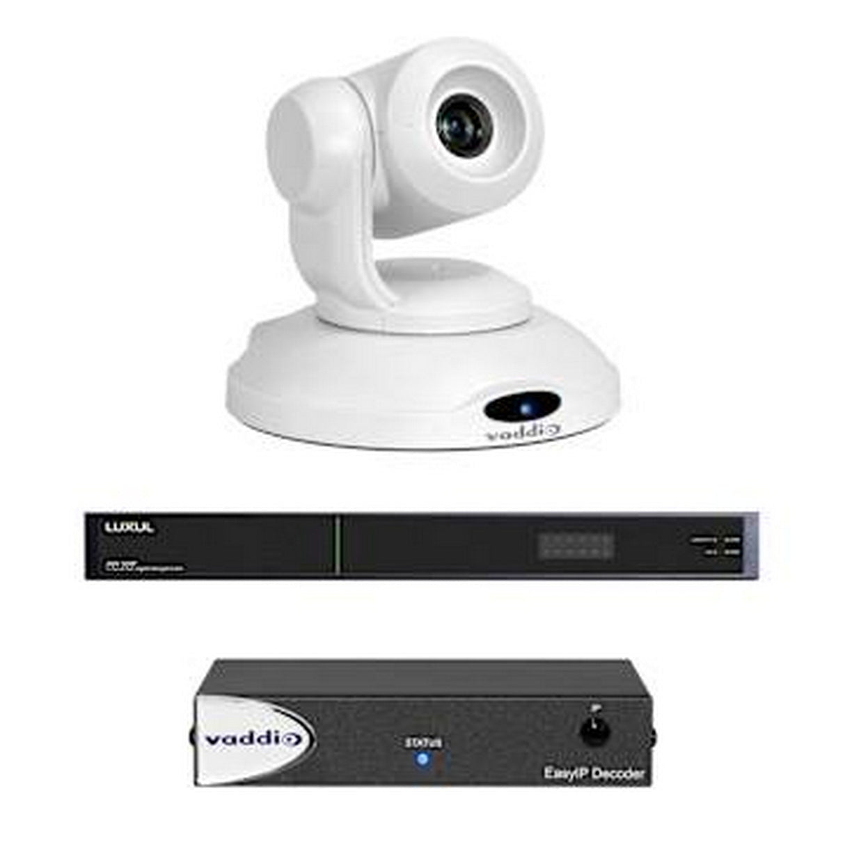 Vaddio 999-30201-000W EasyIP 10 Base Kit with Professional IP PTZ Camera, White