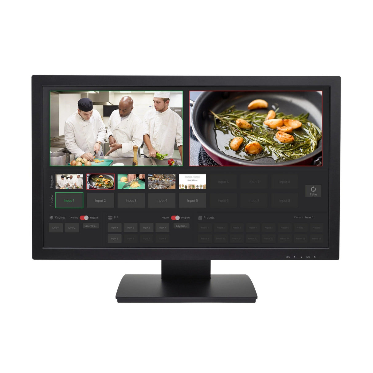 Vaddio TeleTouch 27-Inch USB Touch-Screen Multiviewer