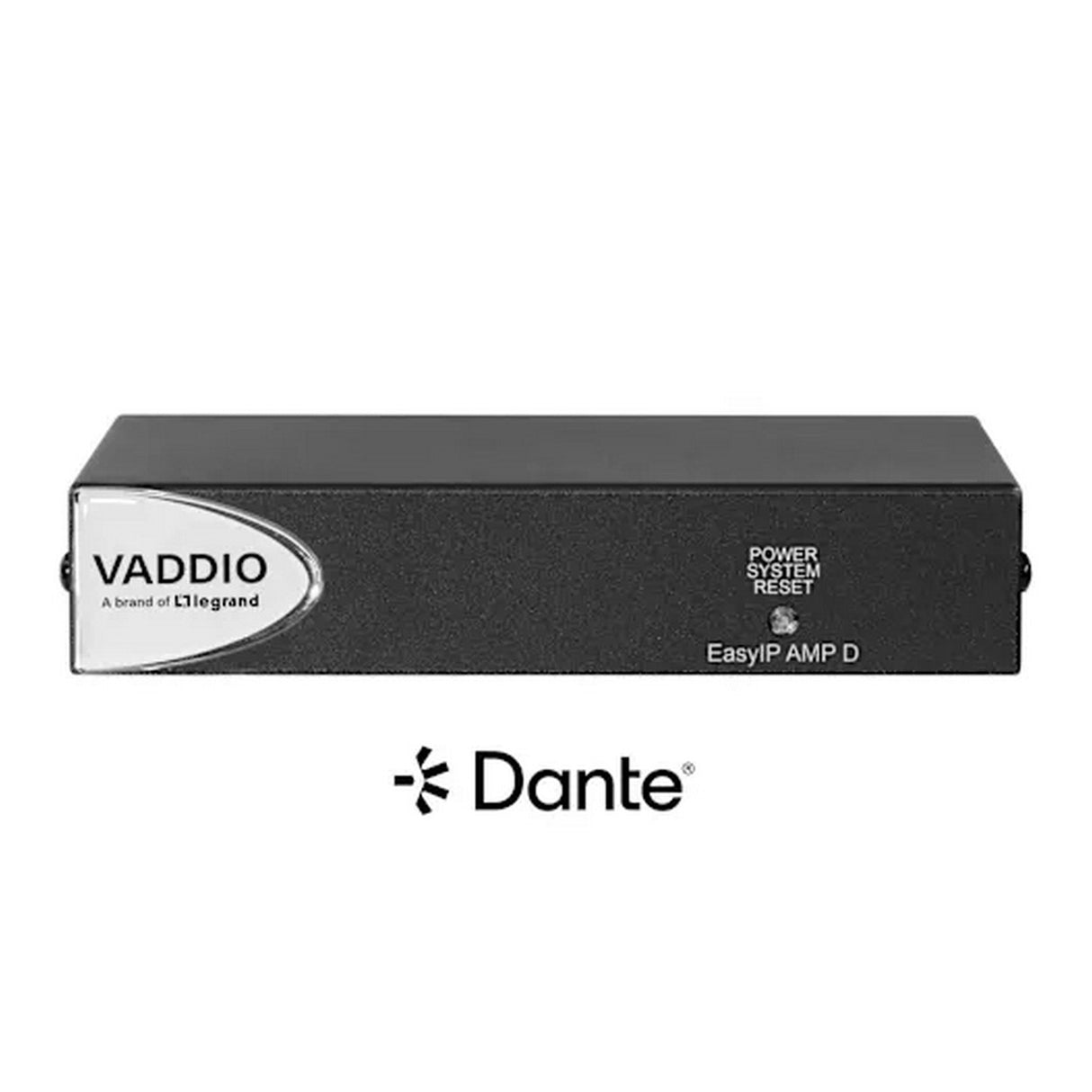 Vaddio 999-86300-000 EasyIP AMP D, Dante-Enabled PoE+ Amplifier for AV Systems