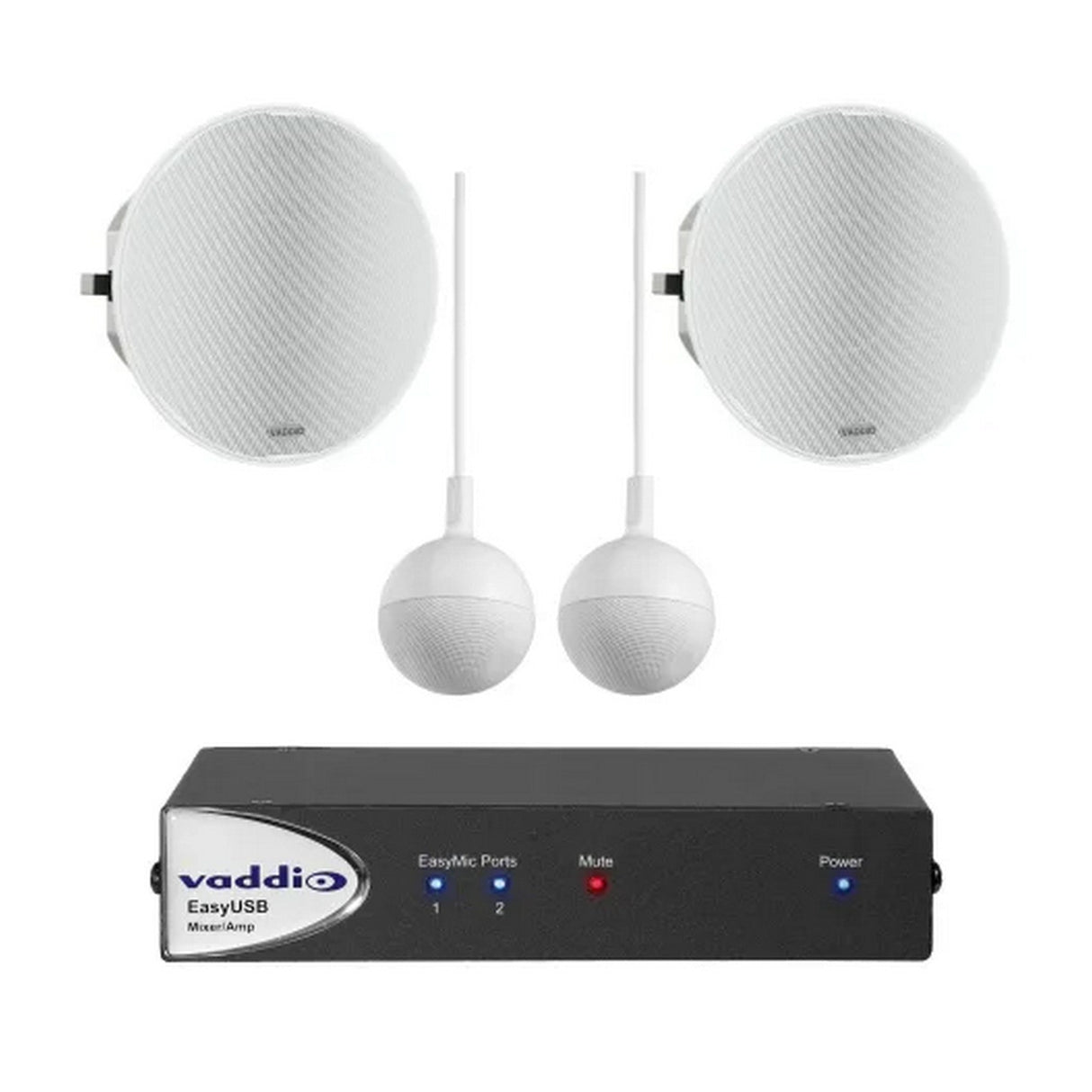Vaddio 999-86600-000 USB Audio Bundle Ceiling-Mounted Audio Conferencing System