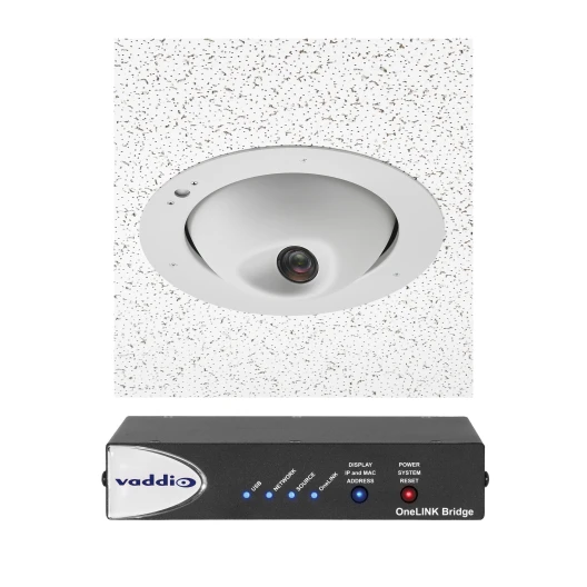 Vaddio RoboFLIP 30 HDBT Ceiling Mounted PTZ Camera Standalone, or with OneLINK HDMI/Bridge/Bridge Express System