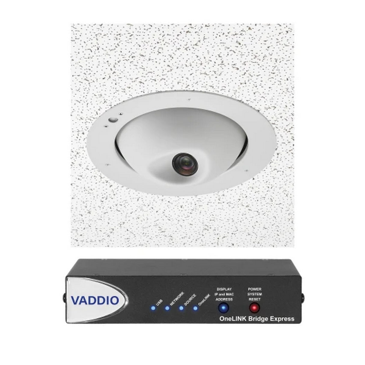 Vaddio RoboFLIP 30 HDBT Ceiling Mounted PTZ Camera Standalone, or with OneLINK HDMI/Bridge/Bridge Express System