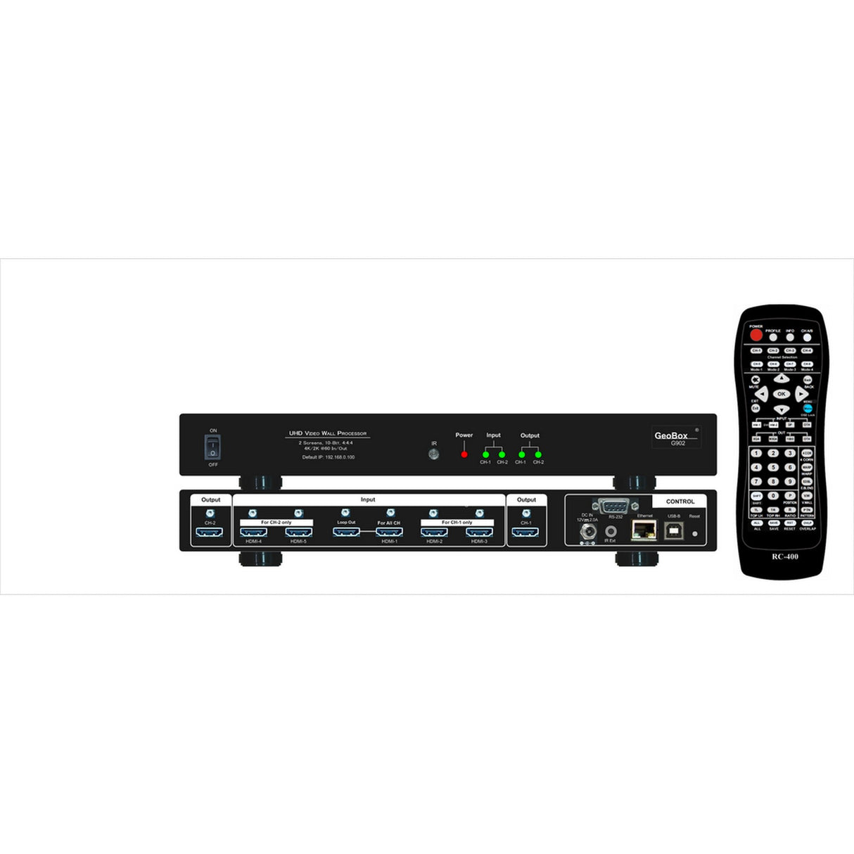 VigilLink 2 CH 8K/4K Out Video Wall Controller with Multi-viewer
