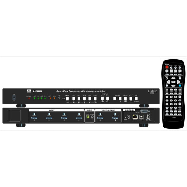VigilLink 4x2 UHD Quad View Processor with Seamless switcher