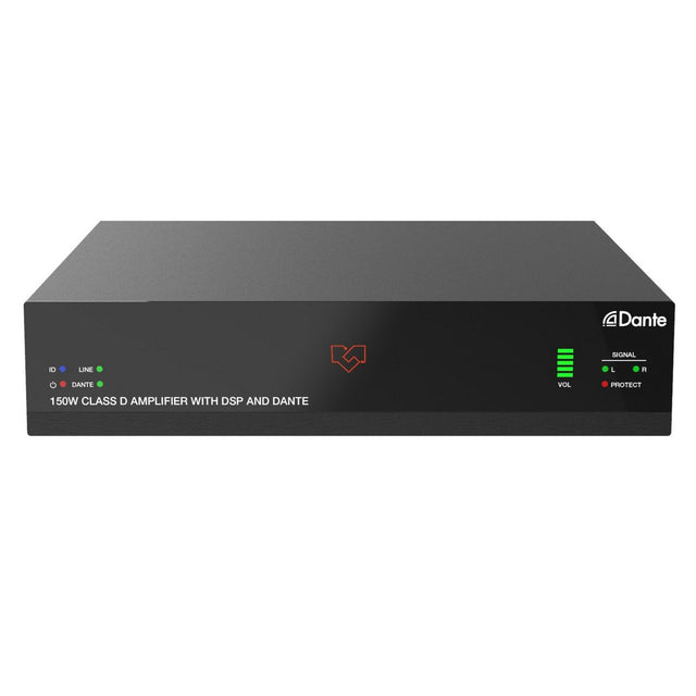 VigilLink 2-Channel 150W Dante Class D Audio Amplifier