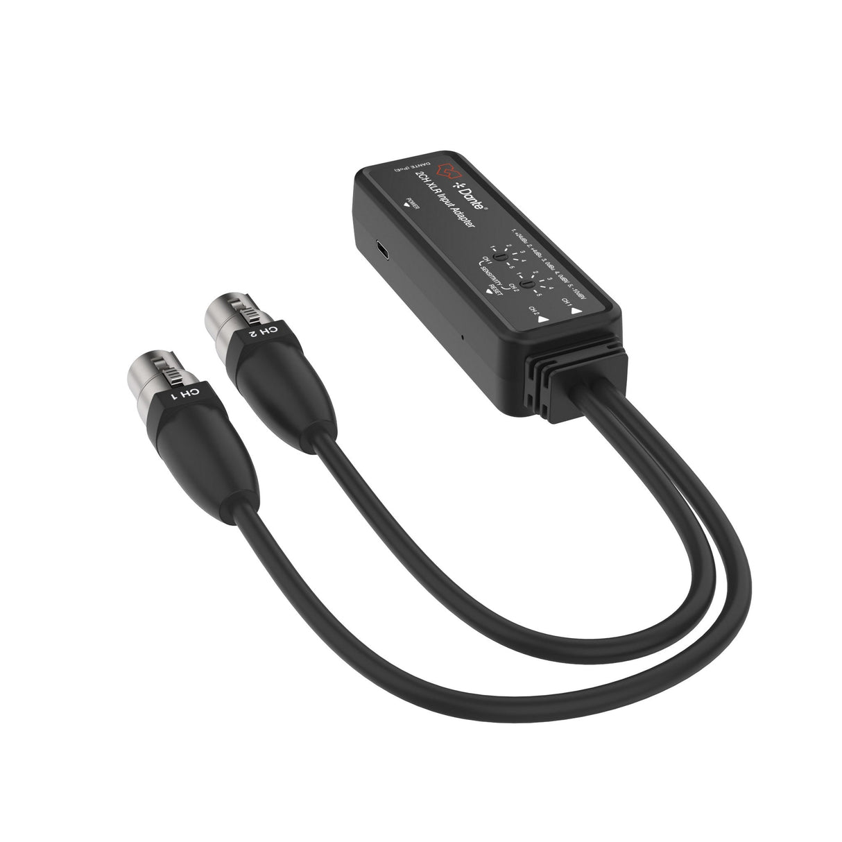VigilLink 2-Channel Dante XLR Input Adapter