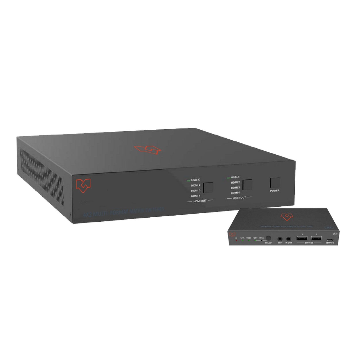 VigilLink 4x2 Multi-Format Matrix Switch with HDMI/HDBaseT