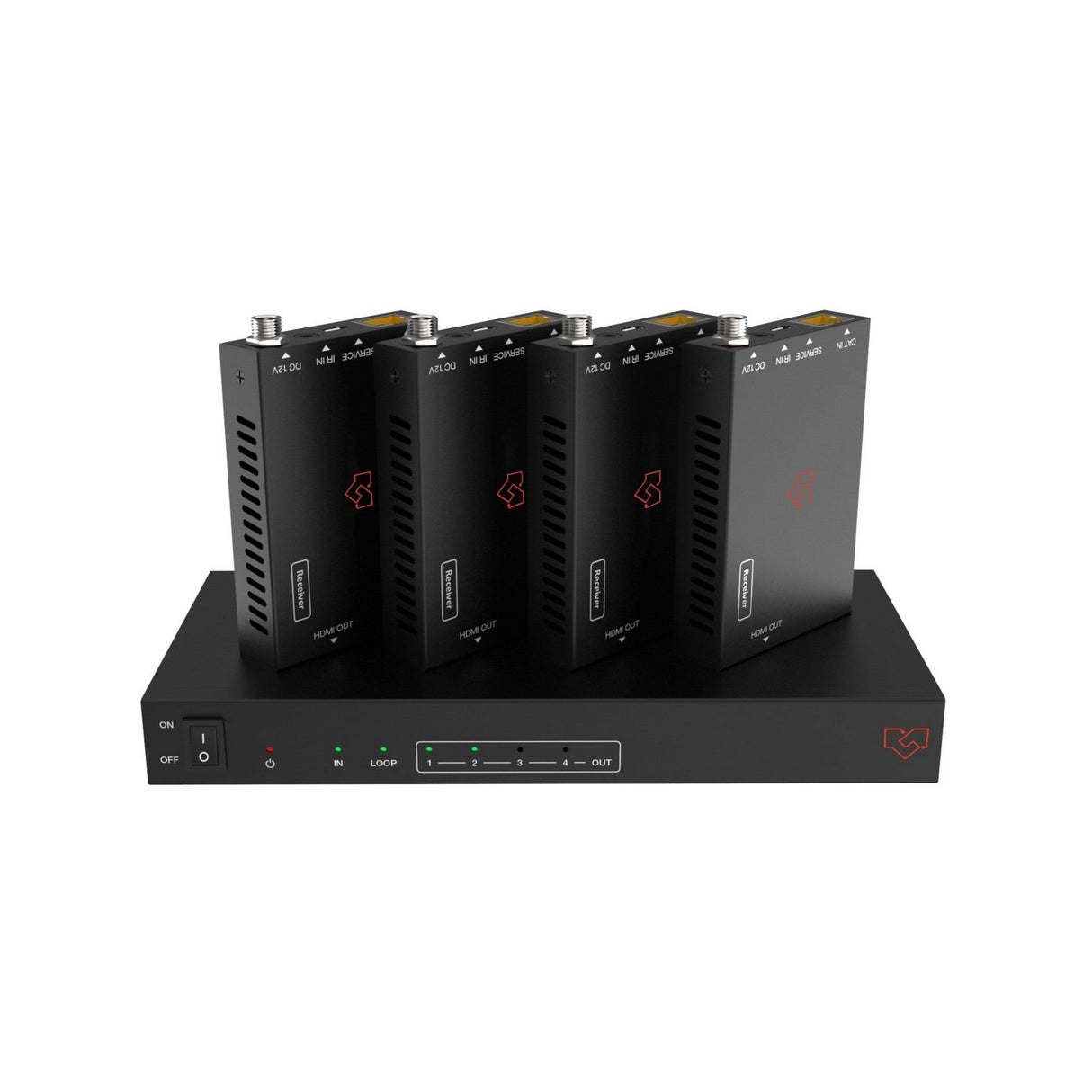 VigilLink 1x4 HDMI 2.0 Distribution Amplifier over CAT 60m 18Gbps