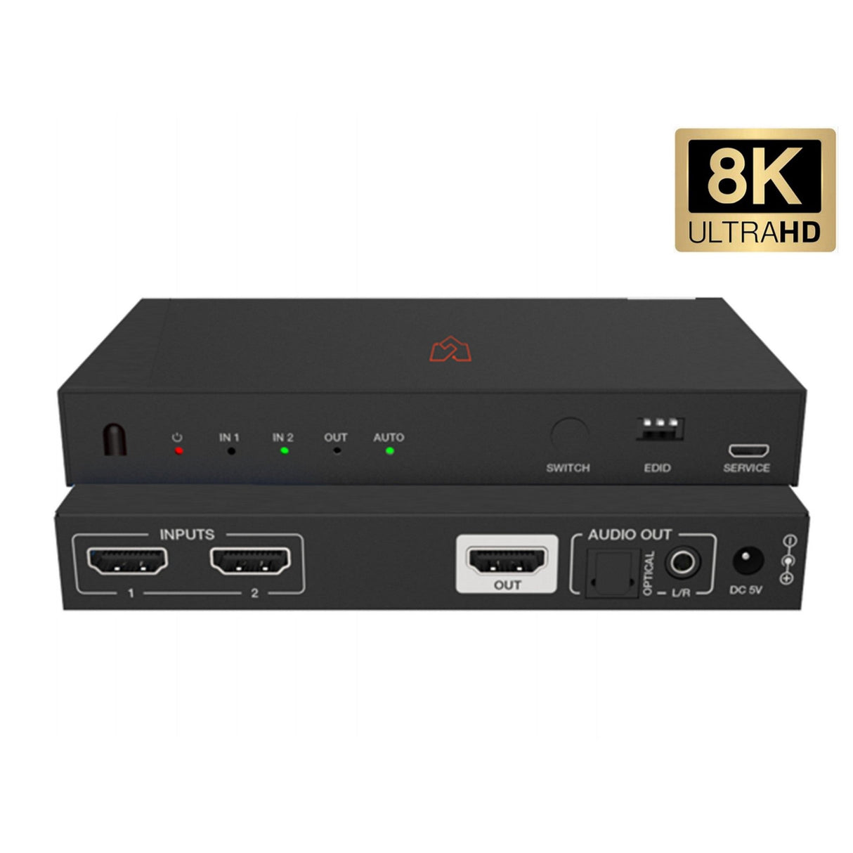 VigilLink 8K HDMI 2.1 Switcher with Audio De-Embedding