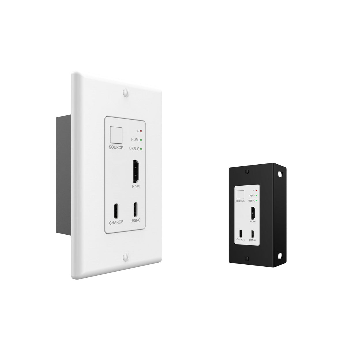 VigilLink 2x1 Wall Plate TX/RX Kit with Auto-Switching and USB-C