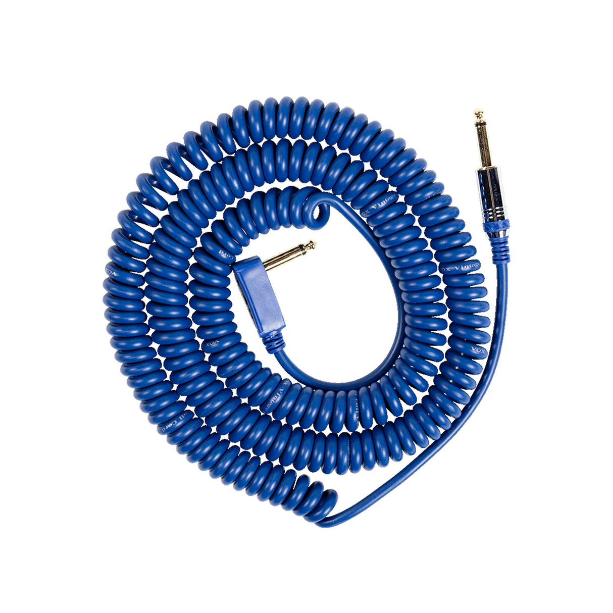 Vox Vintage 29.5ft Coil Cable with Mesh Bag - Blue