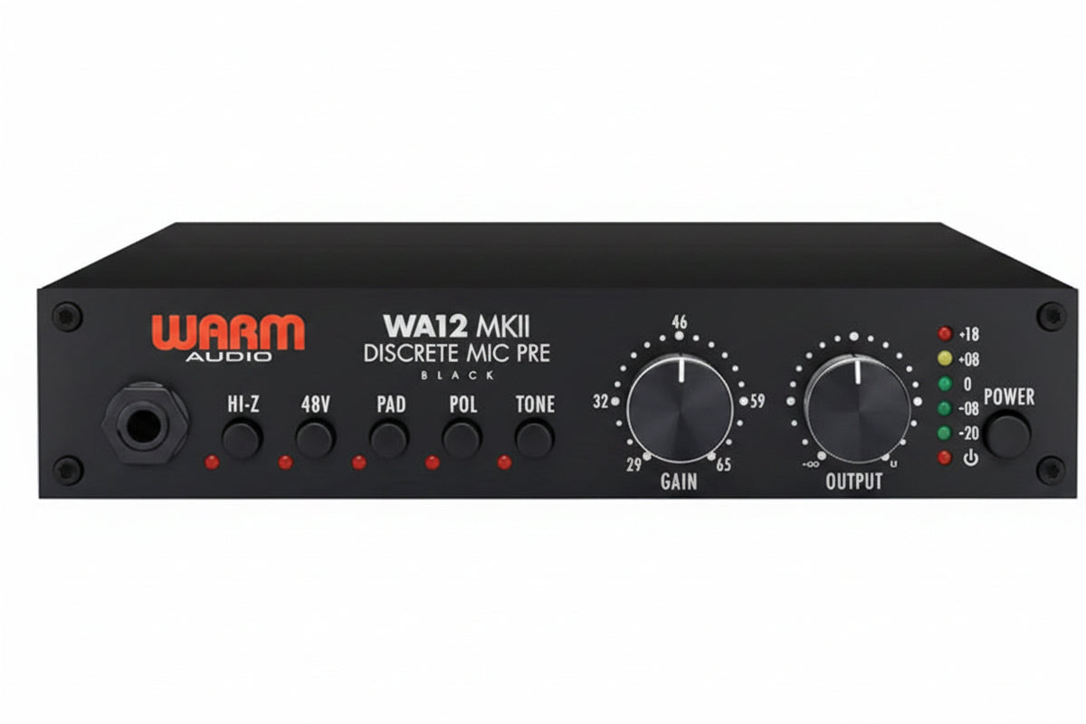 Warm Audio WA12 MKII Microphone Preamp, Black