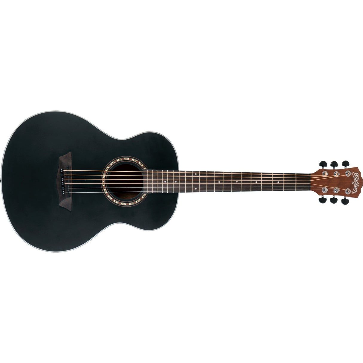 Washburn Apprentice G-Mini 5 6-String Acoustic Guitar - Black Matte - guitar