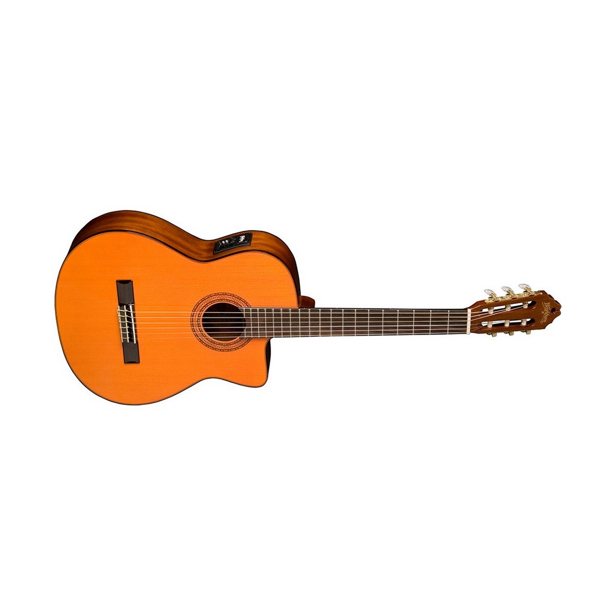 Washburn C5CE Classical Cutaway Acoustic Electric Guitar, Natural