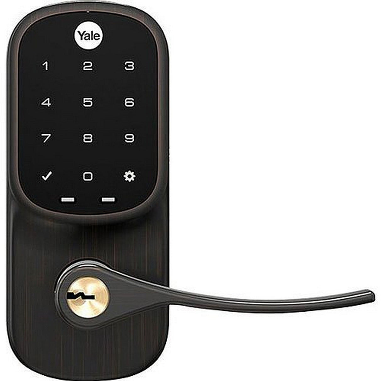 Yale Assure Lever Touchscreen Keypad Lever Lock with Wi-Fi and Bluetooth - Oil Rubbed Bronze