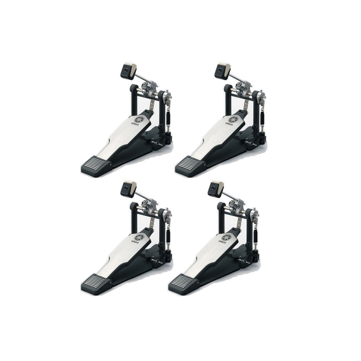 Yamaha 4-Pack of Single-Foot Pedals for Acoustic Drum Kits - FP9500C: 4x Double Chain Drive, Single Pedal